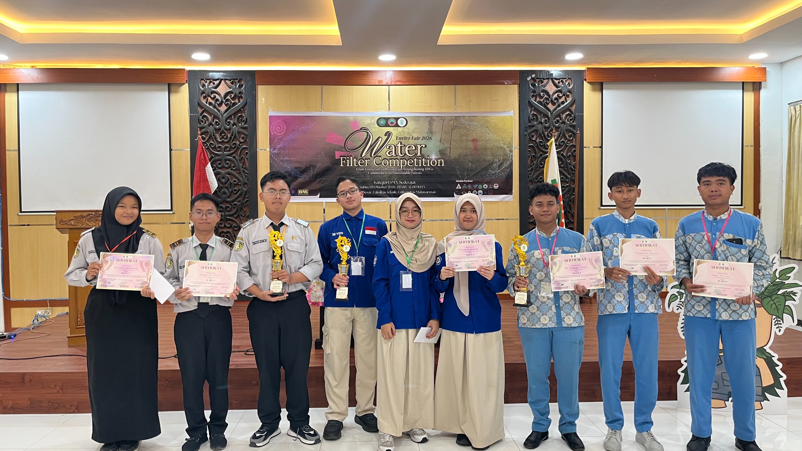 Dokumentasi pelaksanaan Water Filter Competition Tingkat Provinsi
